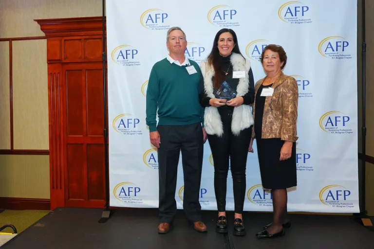 We are honored to have been name the Association of Fundraising Professionals KY, Bluegrass Chapter Distinguished Philanthropist of 2023